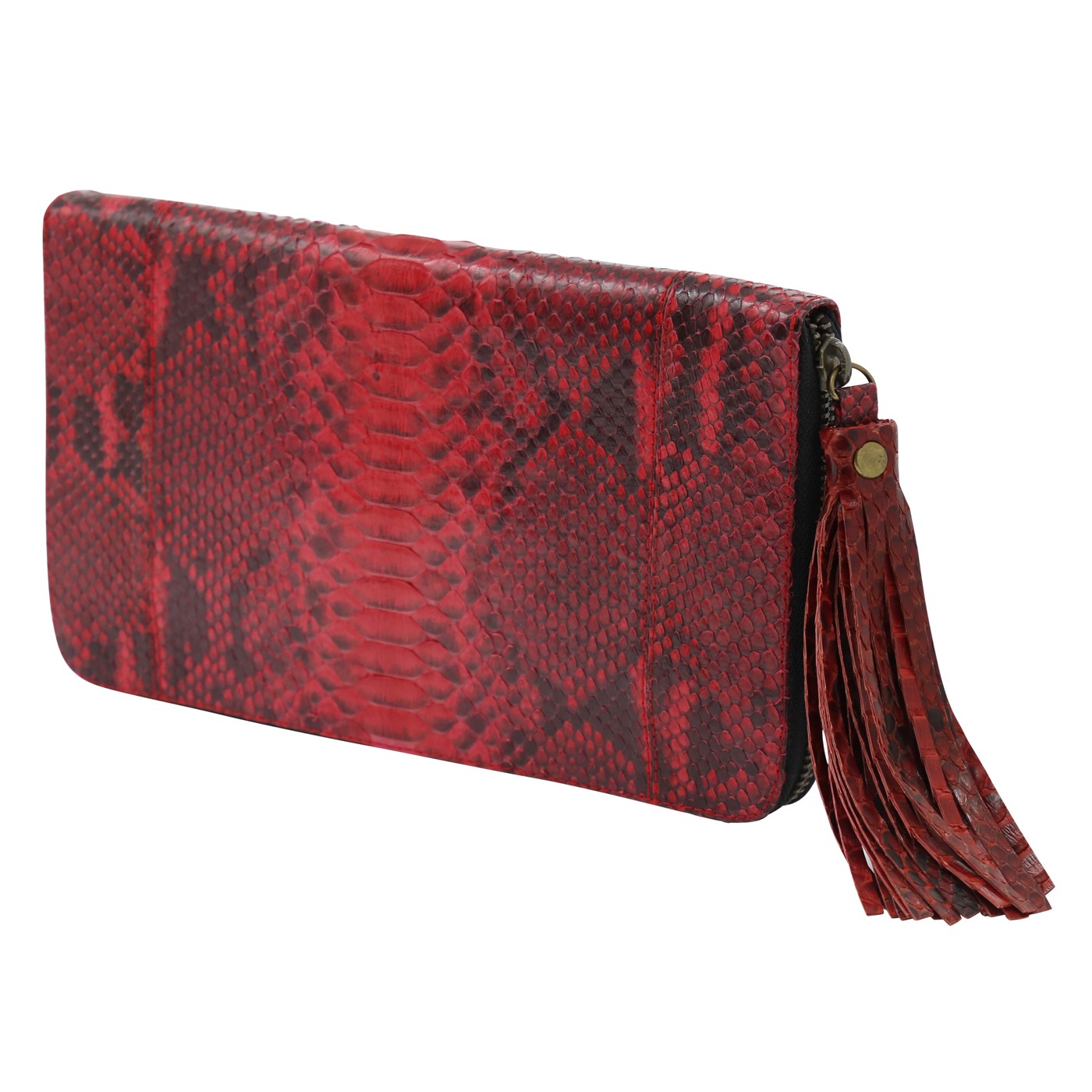 Tassel Wallet Python (Pre Order) - Shop Snakeskin Handbags