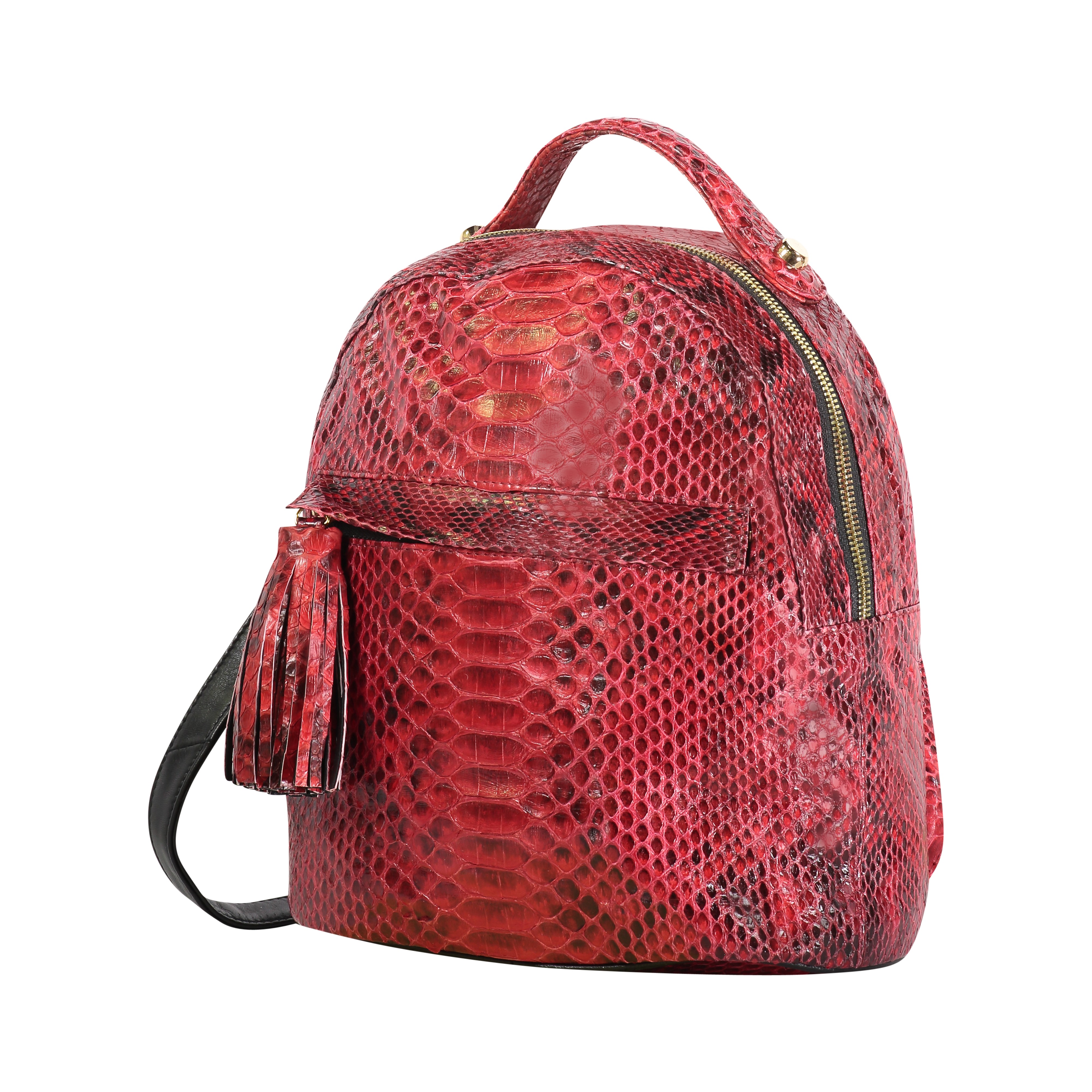 mini snakeskin backpack