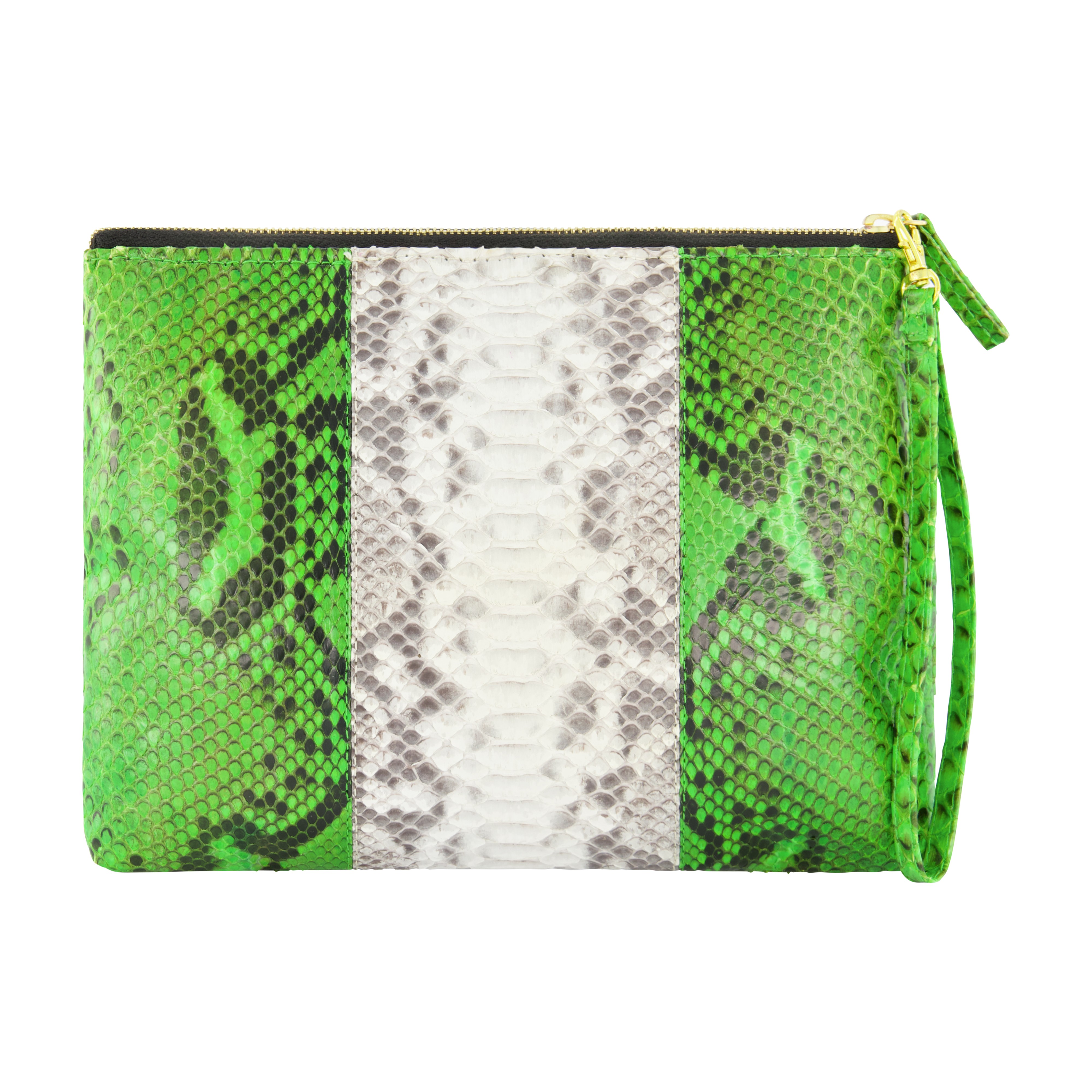 Neon green best sale snakeskin bag