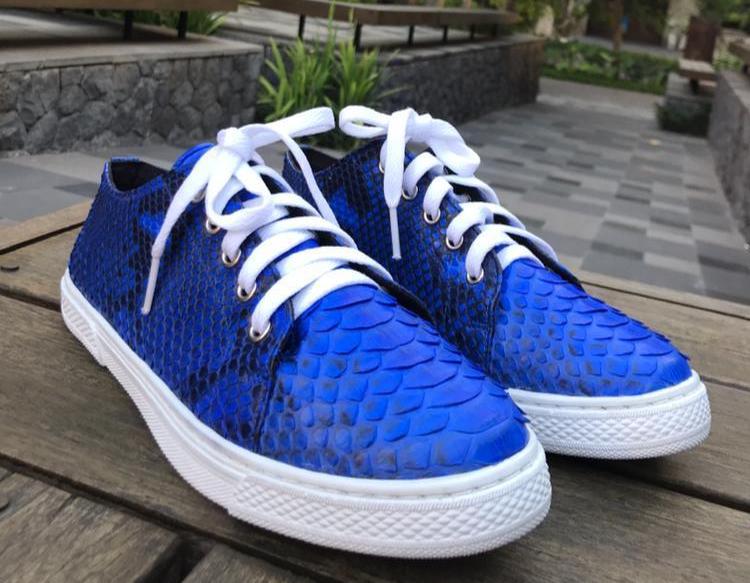 Python skin sneakers discount