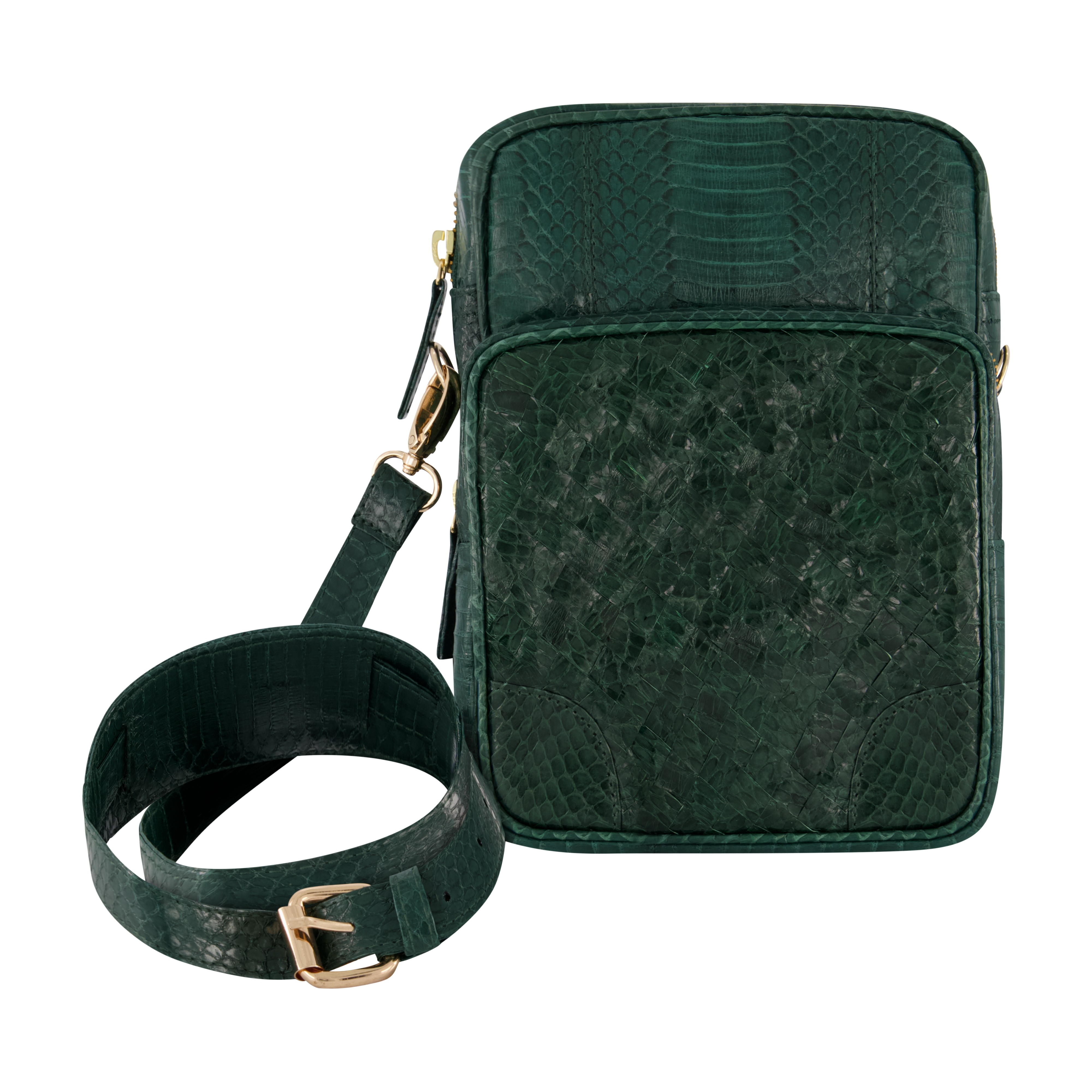 Camera Bag in Midnight Green