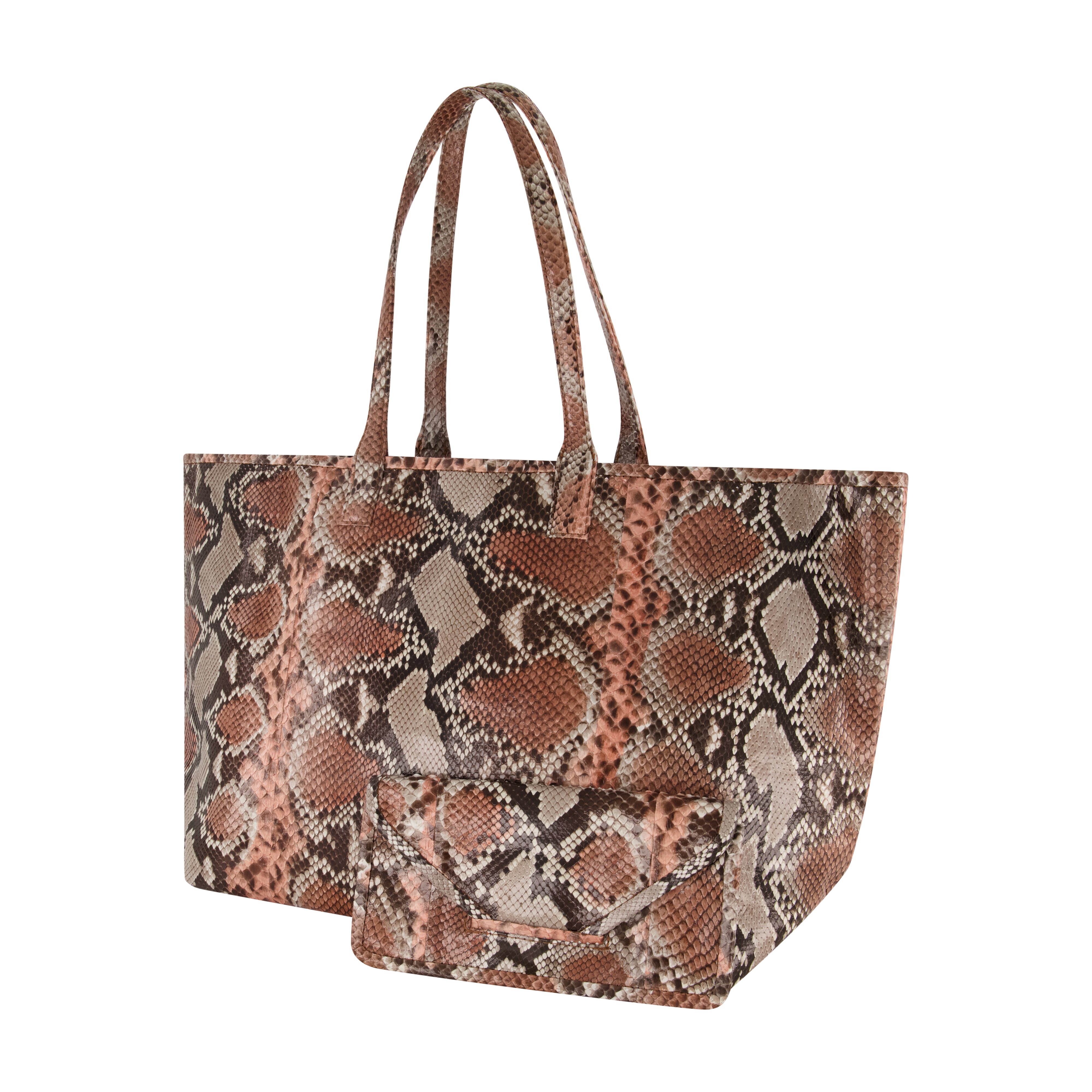 Neutral Genuine Python Tote, Sherrill & Bros.